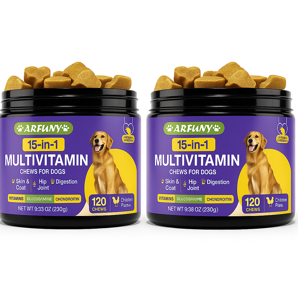 ARFUNY 15-in-1 Multivitamin Rágógumi Kutyáknak