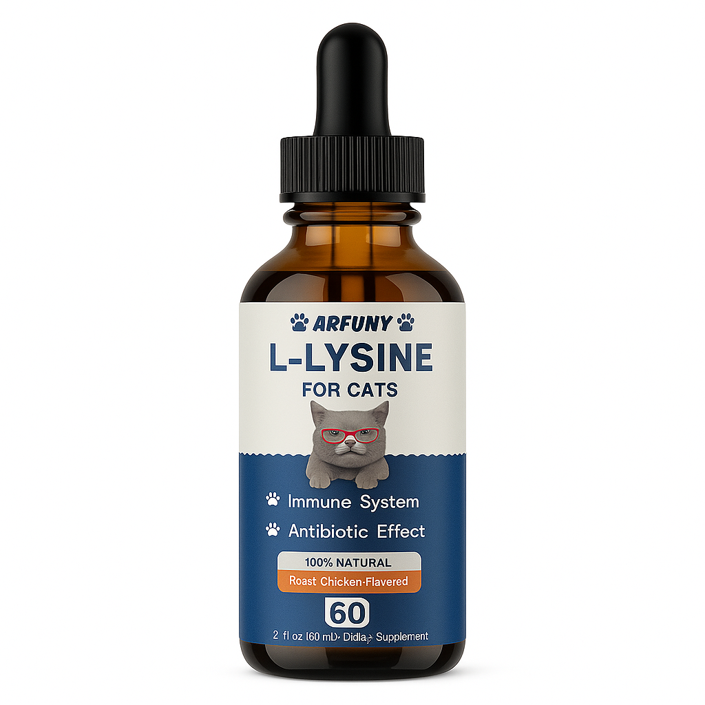 ARFUNY L-Lizin Macskáknak – Természetes Immunerősítő, 60 ml